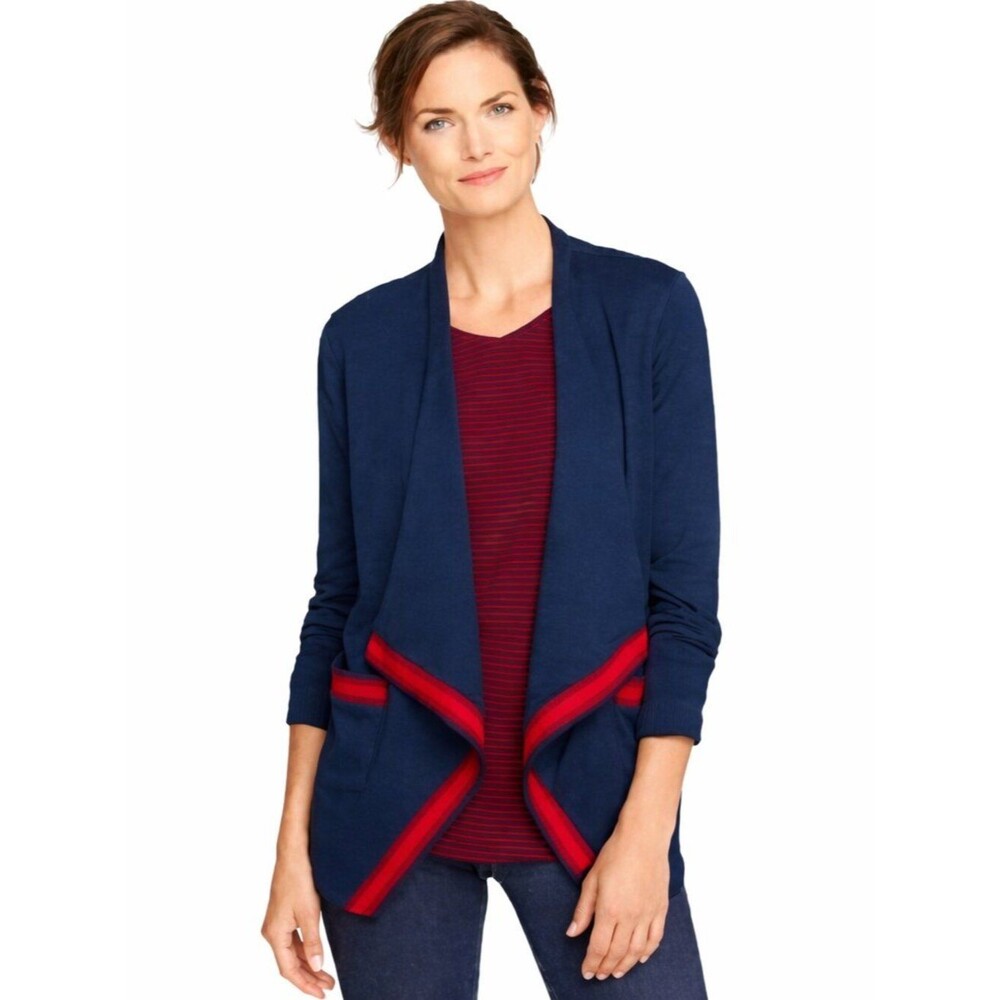 Talbots Cardigan MP Blue Open Front NWOT